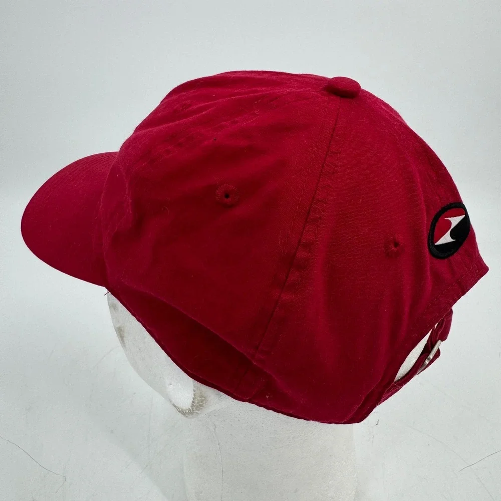 Vintage Nike Tiger Woods Y2K Hat Red Baseball‎ Cap Center Swoosh Logo Unisex